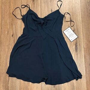 NWT girls navy blue macys dress 11 12